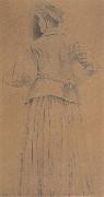 Fernand Khnopff Study For Memories France oil painting artist